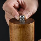 Wooden Pepper Mill Manual Salt Spice Grinder With Adjustable Ceramic Core