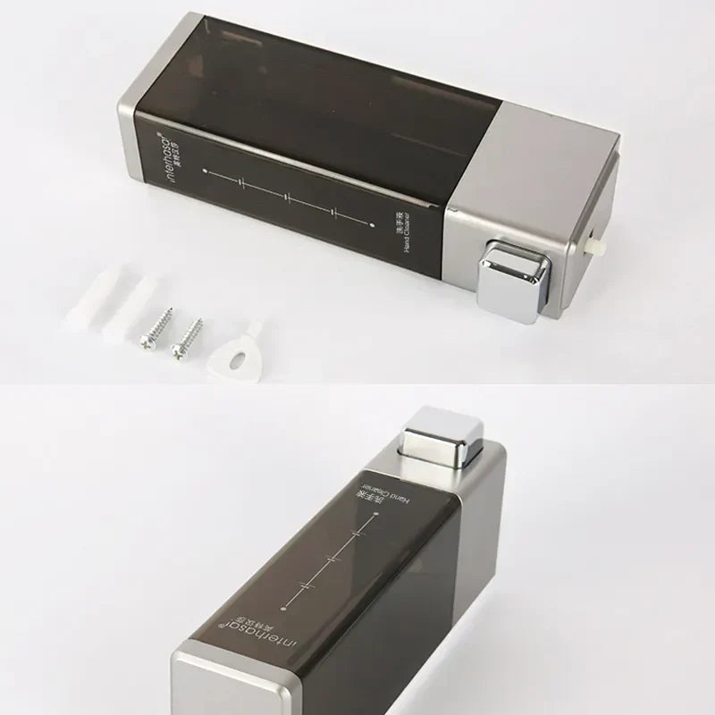 Wall Soap Dispenser Shower Dispenser Chrome Finish Square Liquid Soap