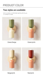 Nordic LED Wall Lamps Modern Minimalist Cream Double Head Lights