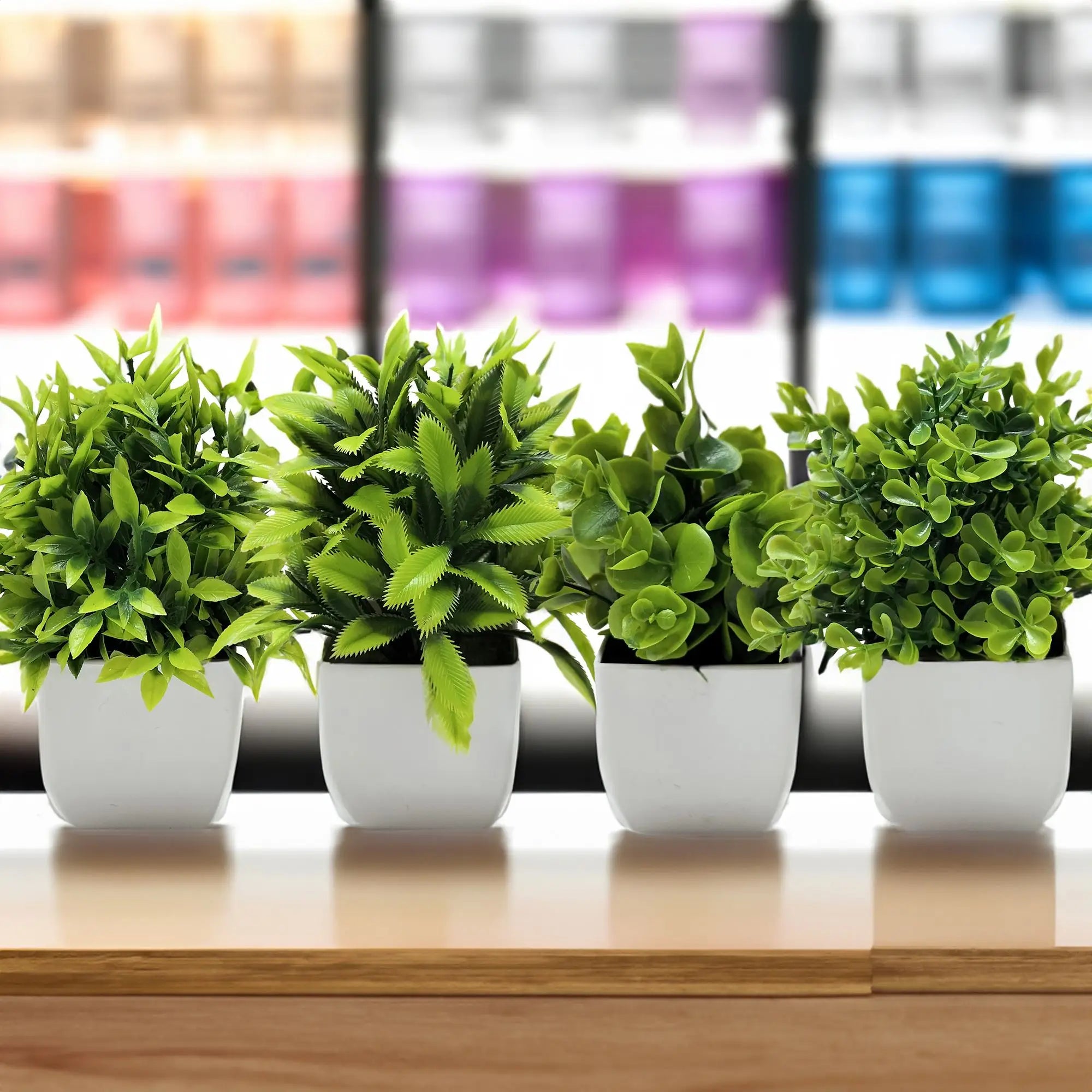 Tree Window Sill Office Table Desktop Decoration Plastic Garden Fake Plant