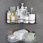 Bathroom Corner Storage Shelves Wall Mounted Rack Shampoo Storage