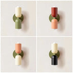 Nordic LED Wall Lamps Modern Minimalist Cream Double Head Lights